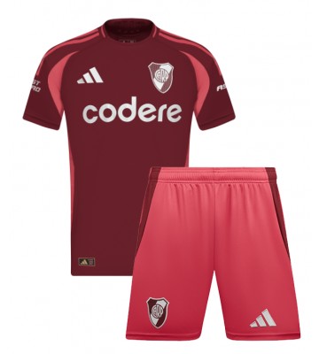 River Plate Borta Kläder Barn 2024-25 Kortärmad (+ Korta byxor)